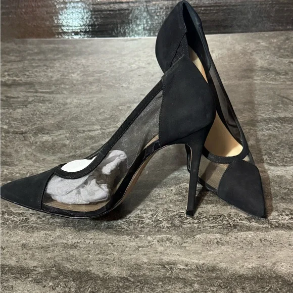 SCHUTZ Myrine Nubuck Pump In Black. Size 6B - Picture 5 of 8